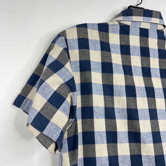 RARE Vintage 2-in-1 Blue Gingham Embroidered Shirt & Vest Women M Tulips Twofer - Picture 13 of 15